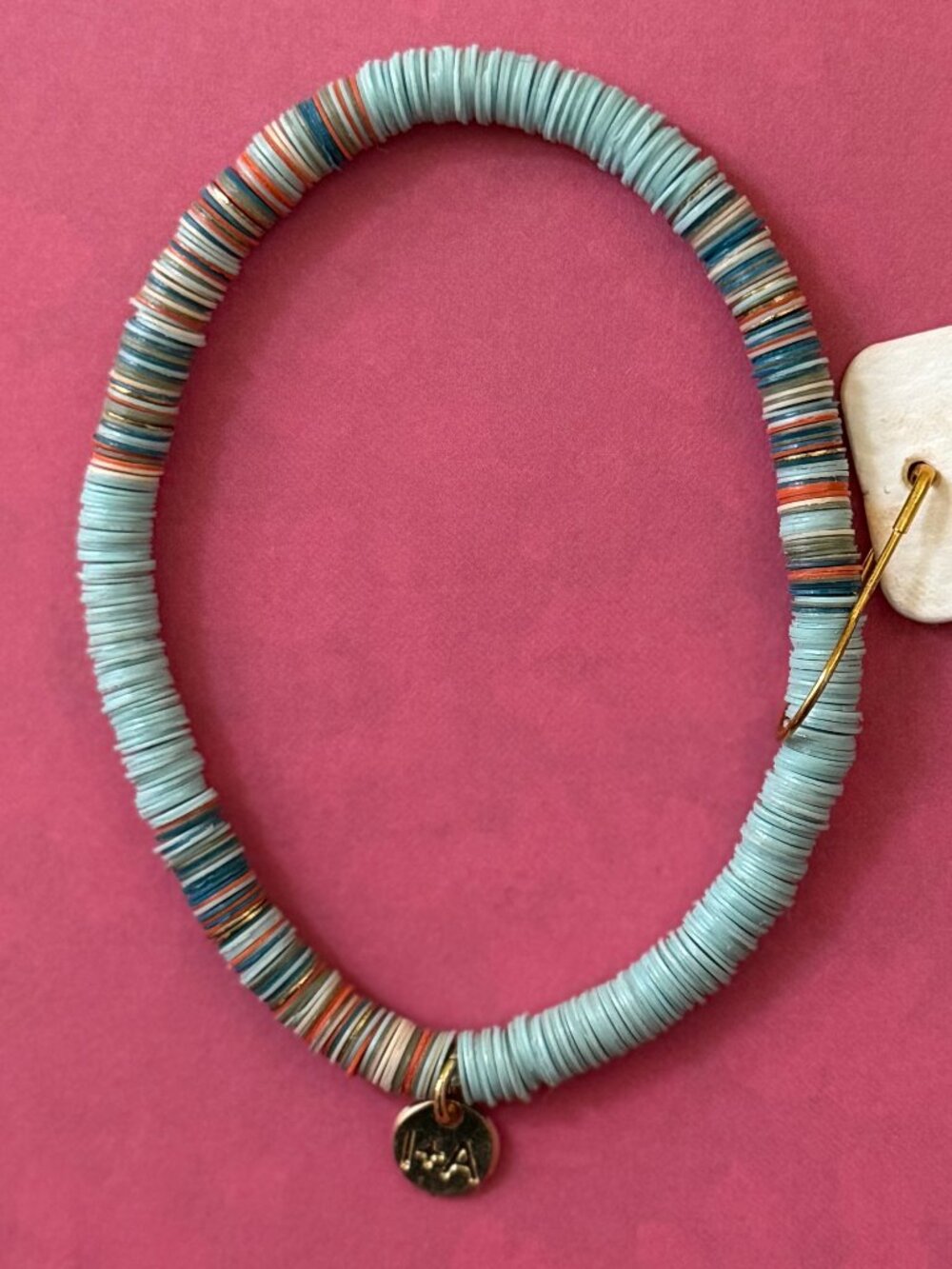 NWT Ink + Alloy Grace Light Blue Sequin Stretch Bracelet